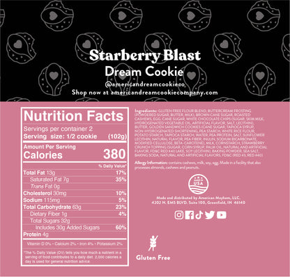 Gluten-Free Starberry Blast Cookie